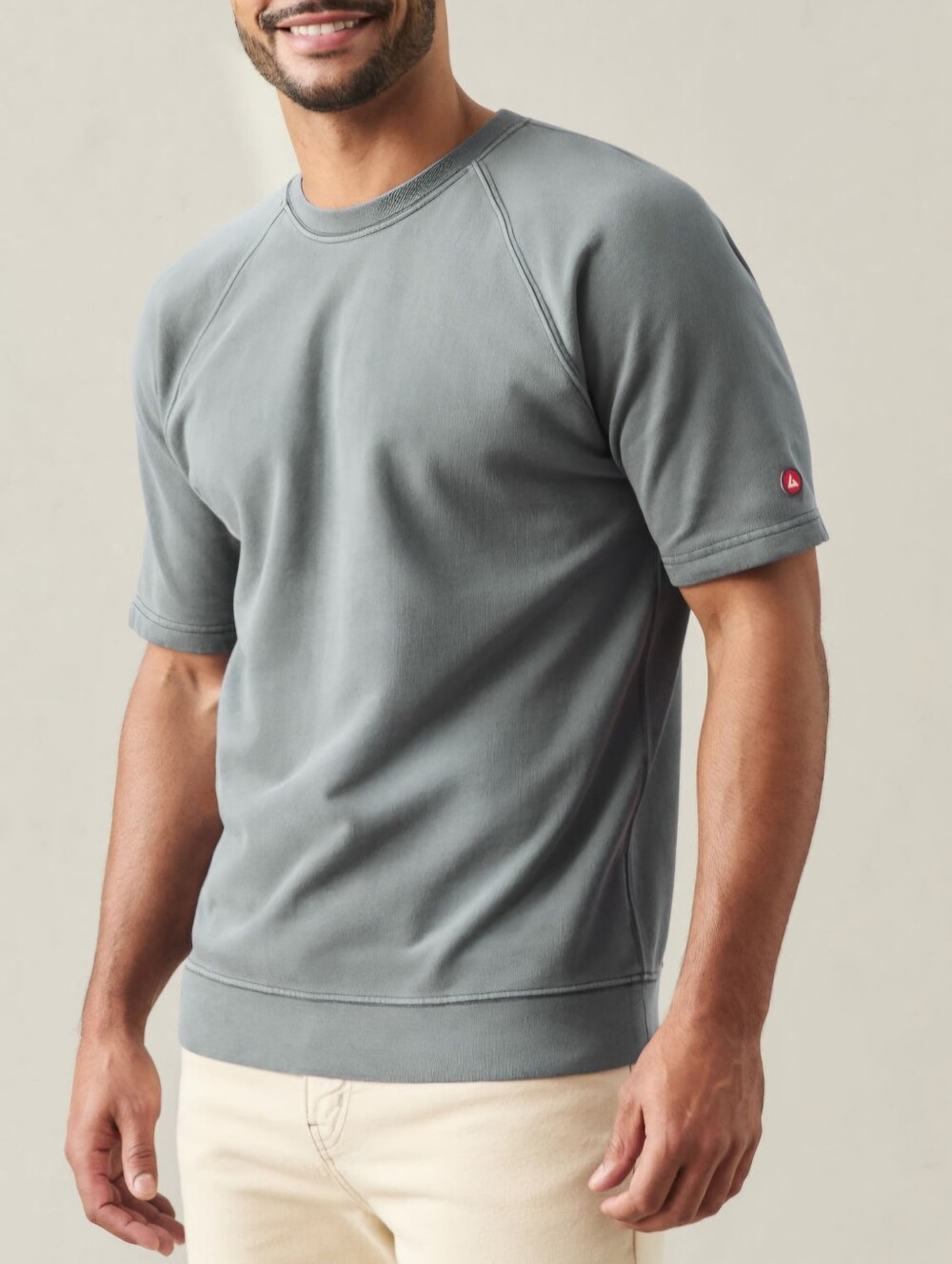 American Giant Men's Small French Terry Short Sleeve Sweatshirt NWOT